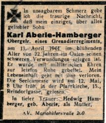 Aberle; Aberle-Hamberger; Hamberger