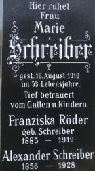 Schreiber; Röder geb. Schreiber
