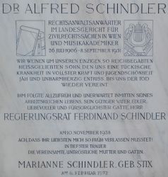 Schindler; Schindler geb. Stix