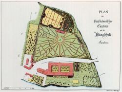 Lageplan des alten Mariabrunner Friedhofes (1827)