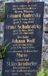 Audersky; Schabratzky; Wolf; Reckendorfer