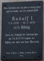 Rudolph I. von Habsburg-Gedenktafel
