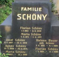 Schöny; Bauer geb. Schöny