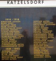 Kriegstote Katzelsdorf 1.+2.WK