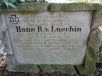 Luschin, Hans Ritter von, gefallen 1918; zur Familie Luschin siehe auch bei Stawitzki