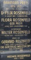 Rosenfeld; Prem geb. Sild; Rosenfeld geb. Prem; Weisskopf geb. Rosenfeld