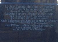 du Mont de Beaufort; du Mont de Beaufort-Varegyi; Balaceano; du Mont de Beaufort geb. von Scheremperg und Rattstadt
