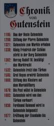 Gutenstein Chronik (Tafel auf Pfarrkirche)