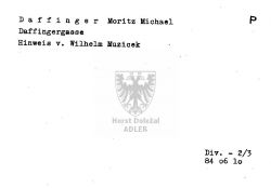 Daffinger Moritz Michael
