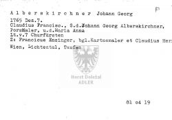 Alberskirchner Johann Georg, Porzellan-Maler