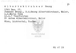 Alberstkirchner Georg, Maler