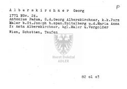 Familie: (Johann) Georg Alberskirchner (Albertskirchner) / Maria Anna Kozhammer [verh. Alberskirchner]