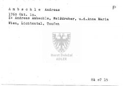 Ambschle Andreas, Weißdreher
