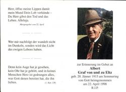 Albert Graf von und zu Eltz