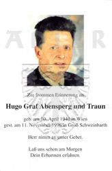 Abensperg und Traun, Hugo Graf