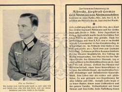 Adelmann von Adelsmannsfelden, Albrecht Siegfried German Graf