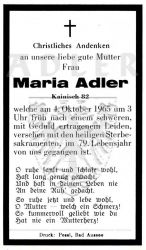 Maria Adler (I350695)