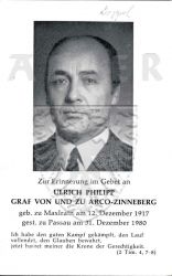 Arco-Zinneberg, Ulrich Philipp Graf von und zu