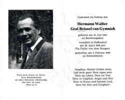 Hermann Walter Graf Beissel von Gymnich / Pia Freiin von dem Bongart