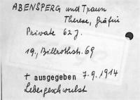 Abensperg und Traun, Therese Gräfin