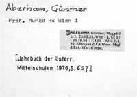 Aberham, Günther
