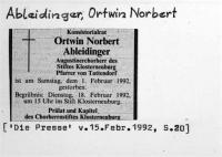 Ableidinger, Ortwin Norbert