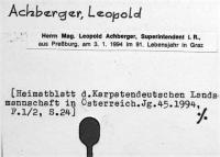 Achberger, Leopold