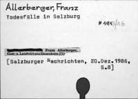Allerberger, Franz