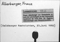 Allerberger, Franz