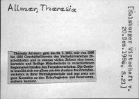 Allmer, Theresia