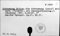 Abstammung Hitler [B-2629.]