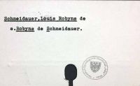Schneidauer, Louis Robyns de