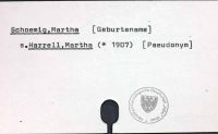 Schoemig, Martha [Geburtsname] siehe Harrell, Martha (* 1907) [Pseudonym]