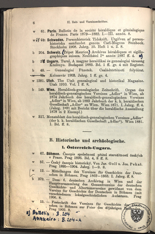 Katalog der Bibliothek 1913 / p006