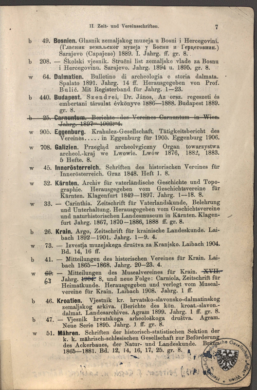 Katalog der Bibliothek 1913 / p007