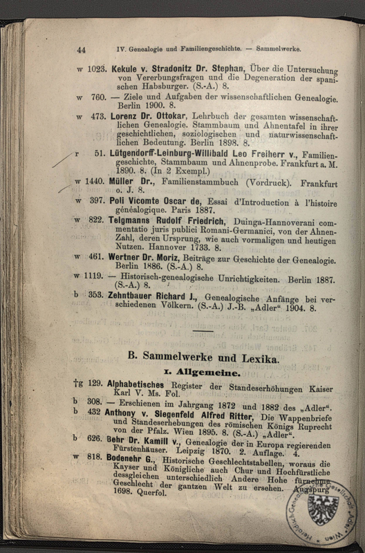 Katalog der Bibliothek 1913 / p044