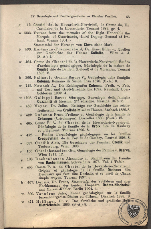 Katalog der Bibliothek 1913 / p065