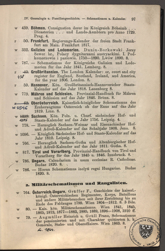 Katalog der Bibliothek 1913 / p097