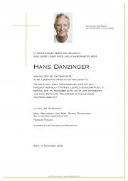 Parte Danzinger, Hans August
