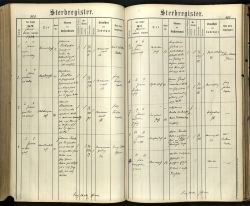 Frölich von Frölichsthal [geb. Czejka von Olbramowitz], Leopoldine - Sterbebucheintrag 1902