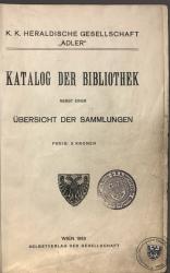 Katalog der Bibliothek 1913 / o000