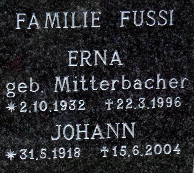 Fussi geb. Mitterbacher; Fussi