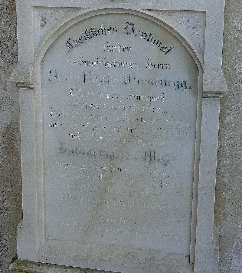 Wiesenegg von Hurrlach; Mayr, von