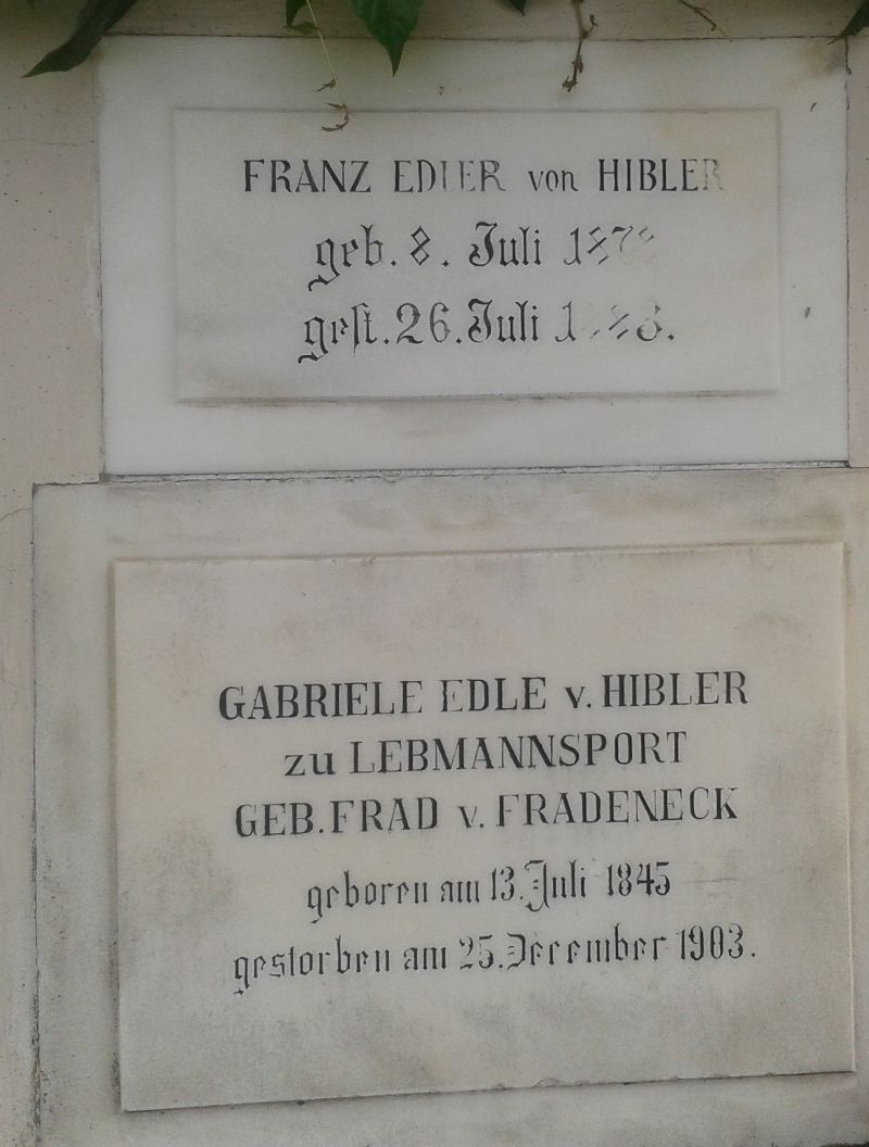 Frad von Fradeneck; Hibler, von; Hibler zu Lebmannsport, von