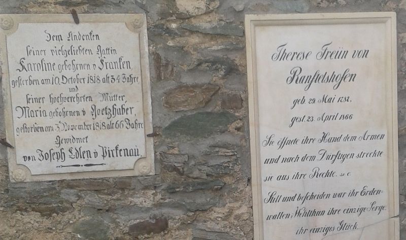 Pirkenau, von; Franken, von; Ranftelshofen, von; Goetzhaber
