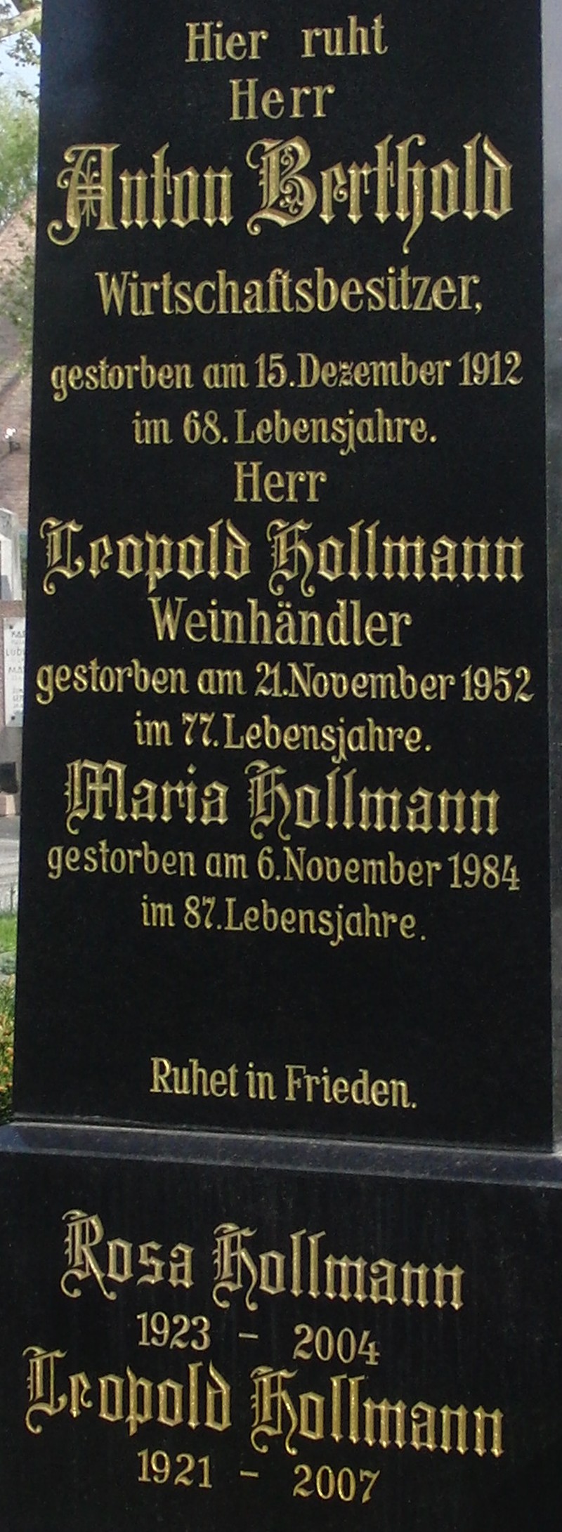 Berthold; Hollmann