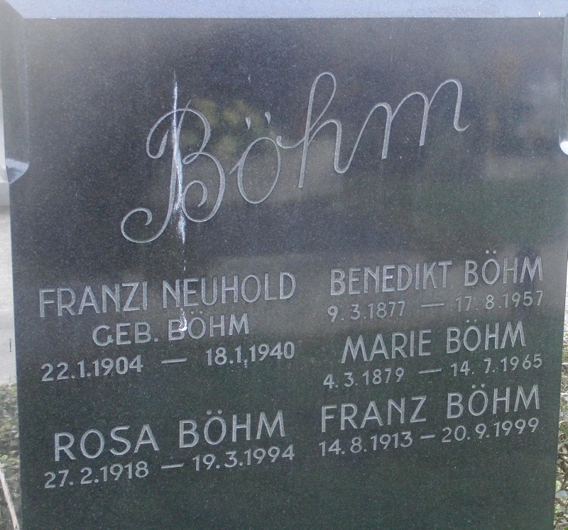 Böhm; Neuhold geb. Böhm