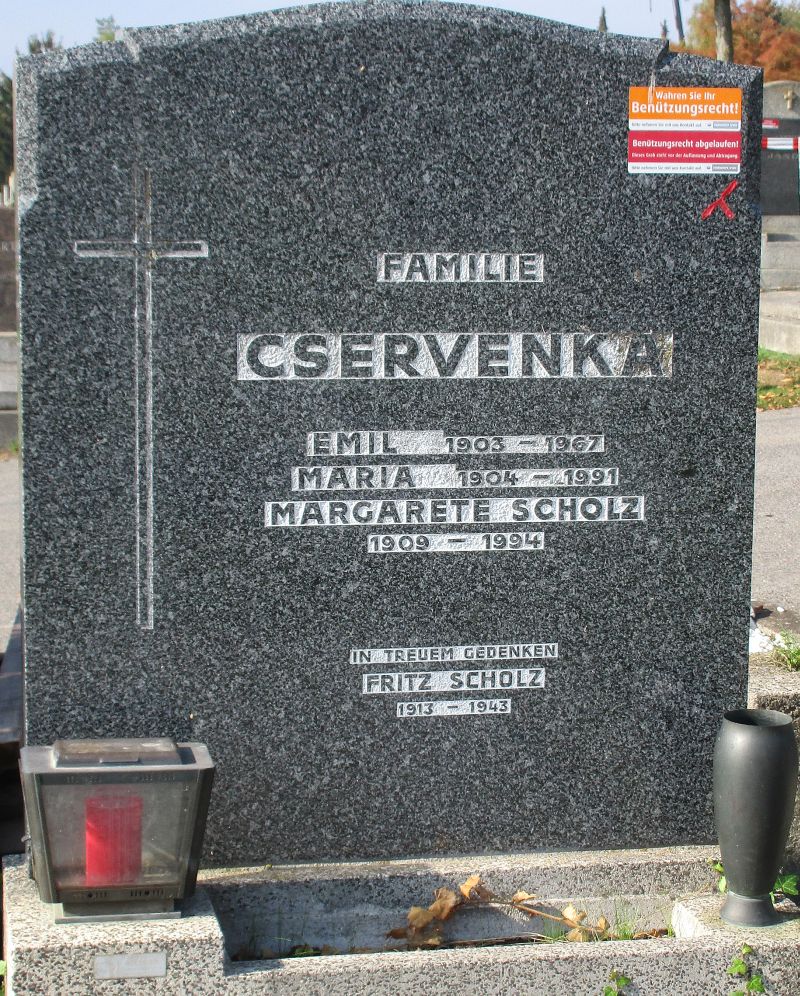 Cservenka; Scholz