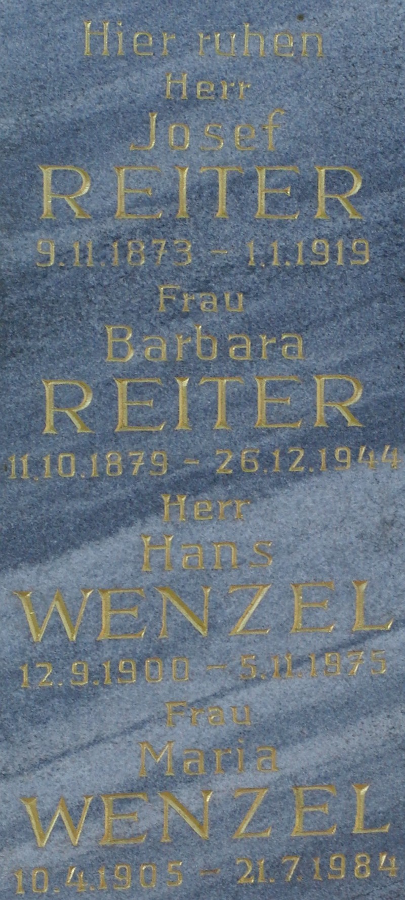 Reiter; Wenzel