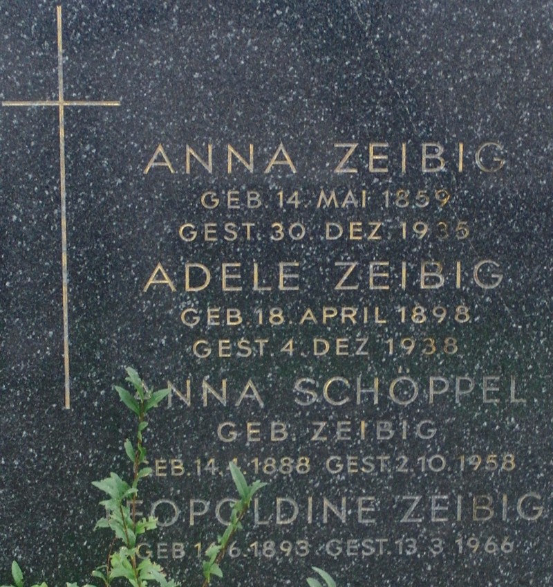Zeibig; Schöppel geb. Zeibig